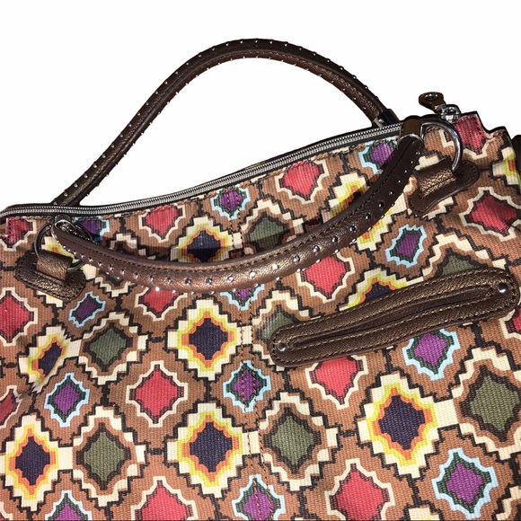 Relic Tapestry Satchel Handbag - Picture 3 of 9